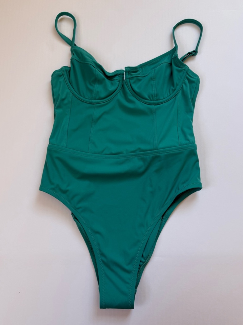 NWT Solid & Striped The Veronica Teal One Piece Swimsuit Medium